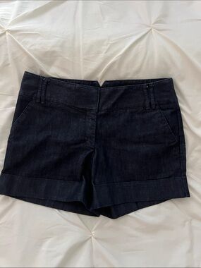 Express 4” Women's Dark Navy Cotton Blend Shorts